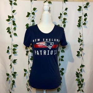 Majestic Fan Fashion | New England Patriots Fitted T-shirt | Navy Blue | S
